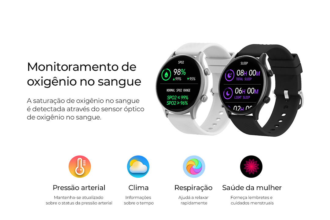 Smartwatch Relógio Inteligente 49mm Haiz My Watch 2 Fit HAIZ